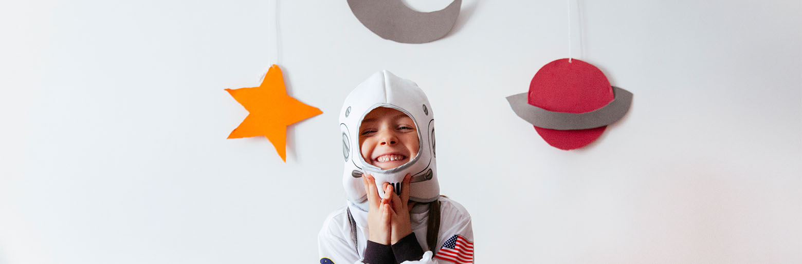 Bild von Kind als Astronaut
